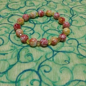 coral and orange yellow bracelet💛🧡
